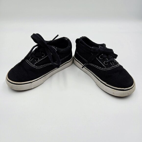 Airwalk Shoes Sneakers Rio Black White Canvas Youth Size 7 Lace Up Read - Picture 6 of 14